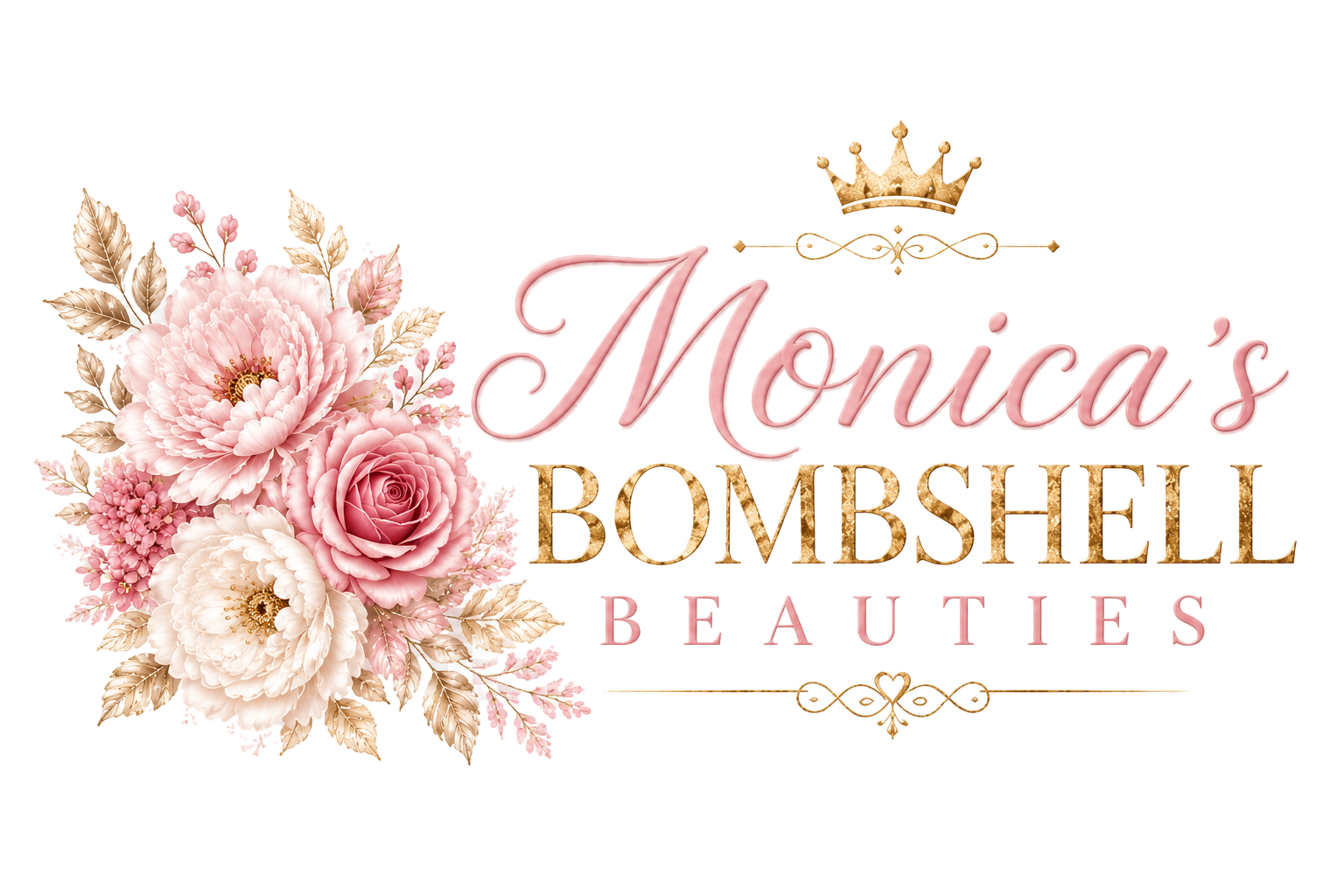 Monica's Bombshell Beauties logo